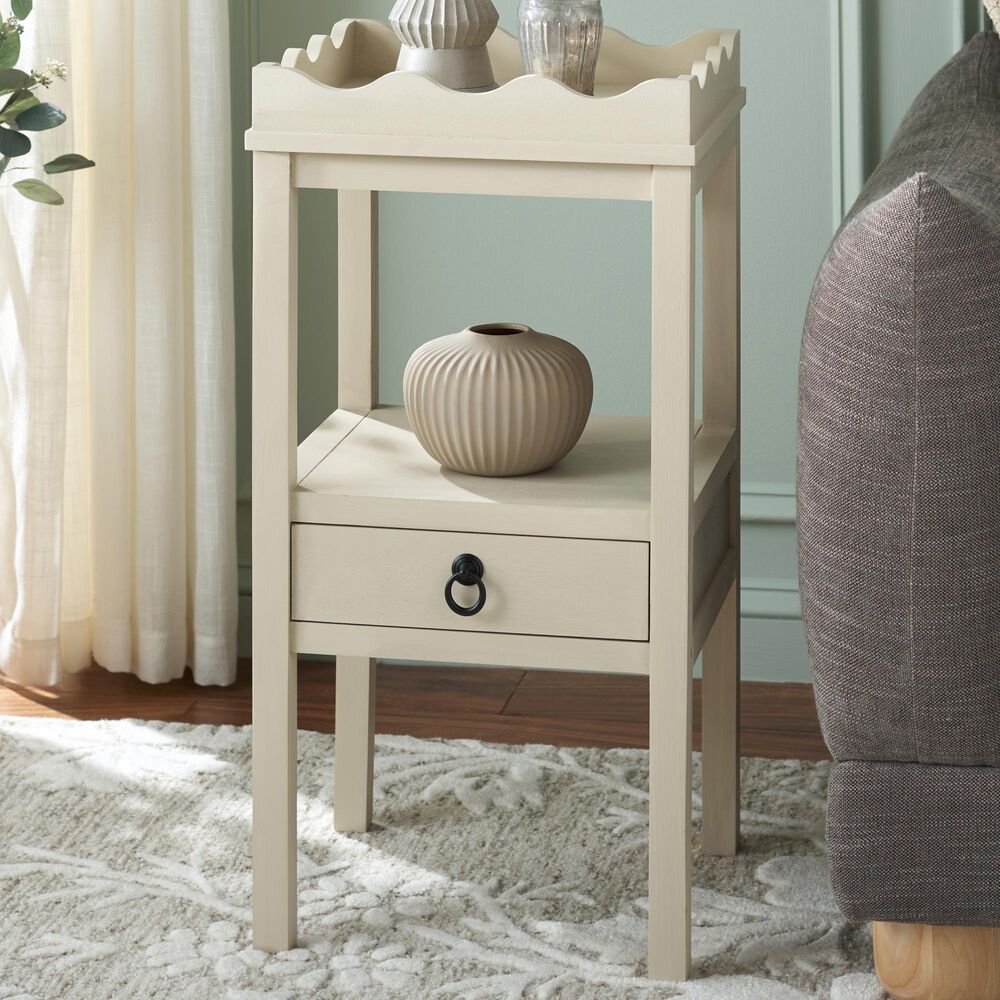 Safavieh Darlyn One Drawer Accent Table in Sand, , large