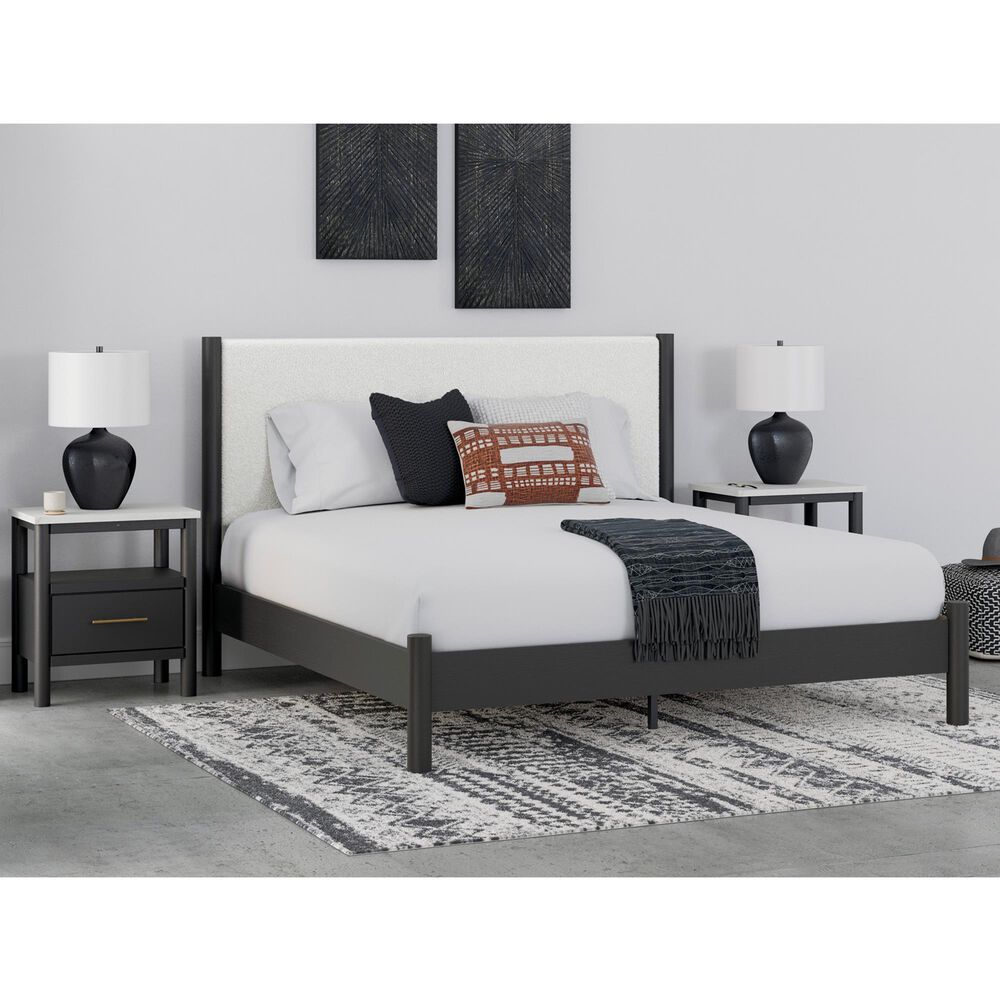 Ashley Cadmori King Platform Bed in Black, , large