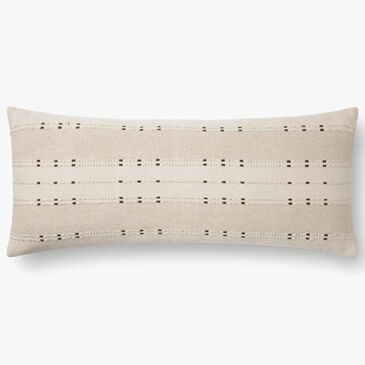 Loloi Gabrielle 13" x 35" Lumbar Pillow in Beige and Terracotta, , large