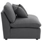 Coaster Hobson Accent Armless Chair in Charcoal, , large