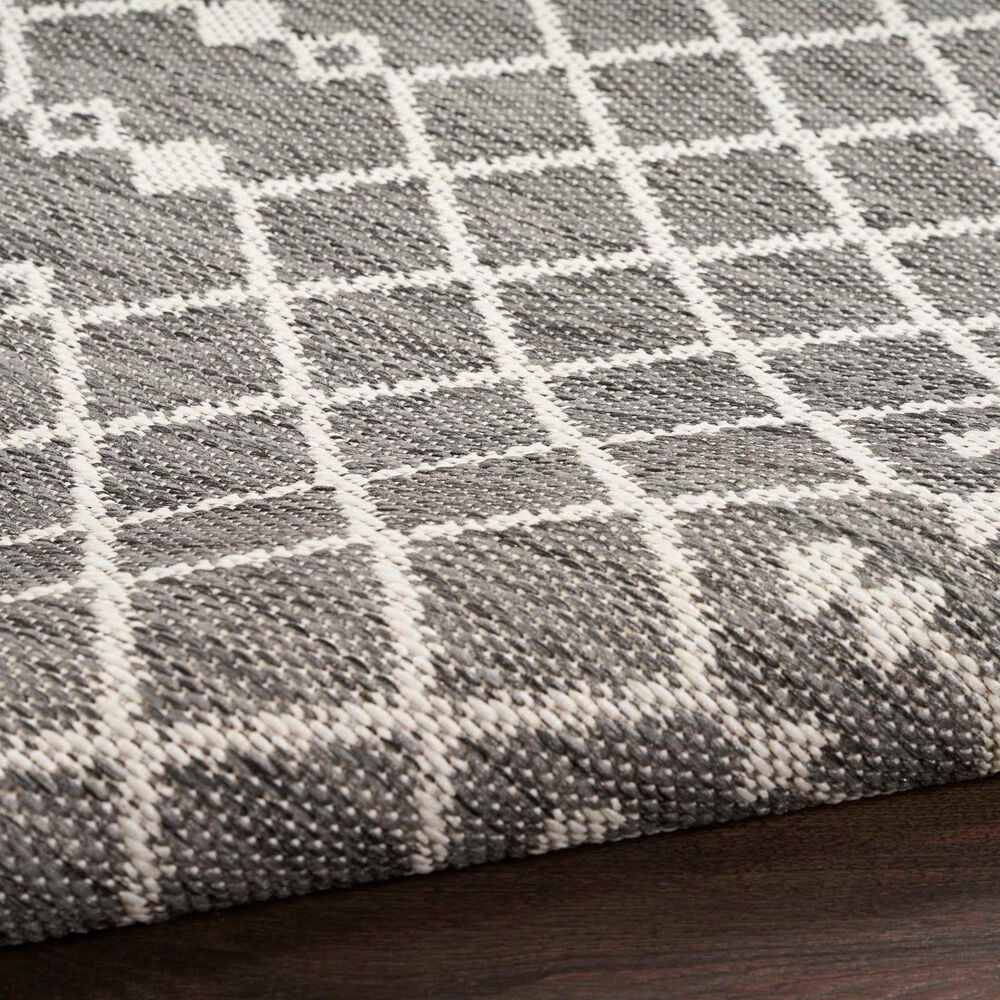 Nourison Positano Southwestern Charcoal 9&#39; x 12&#39; Indoor/Outdoor Area Rug, , large