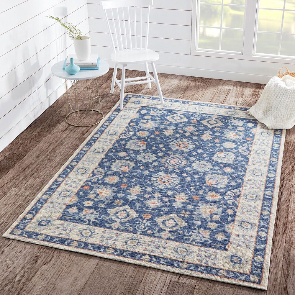 Momeni Anatolia ANA-08 3&#39; x 5&#39; Navy Area Rug, , large
