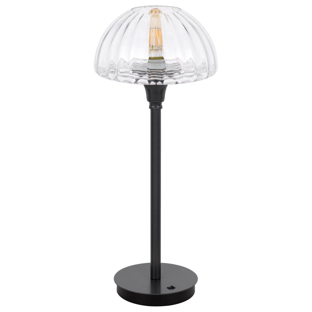 Cal Lighting Eleanor Table Lamp in Charcoal Grey, , large