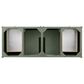 James Martin Vanities Chicago 60" Single Bathroom Vanity in Smokey Celadon with 3 cm Victorian Silver Quartz Top, Rectangular Sink and FreePower Wireless Charger, , large