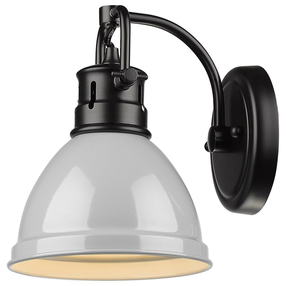 Golden Lighting Duncan 1-Light Bath Vanity in Matte Black, , large