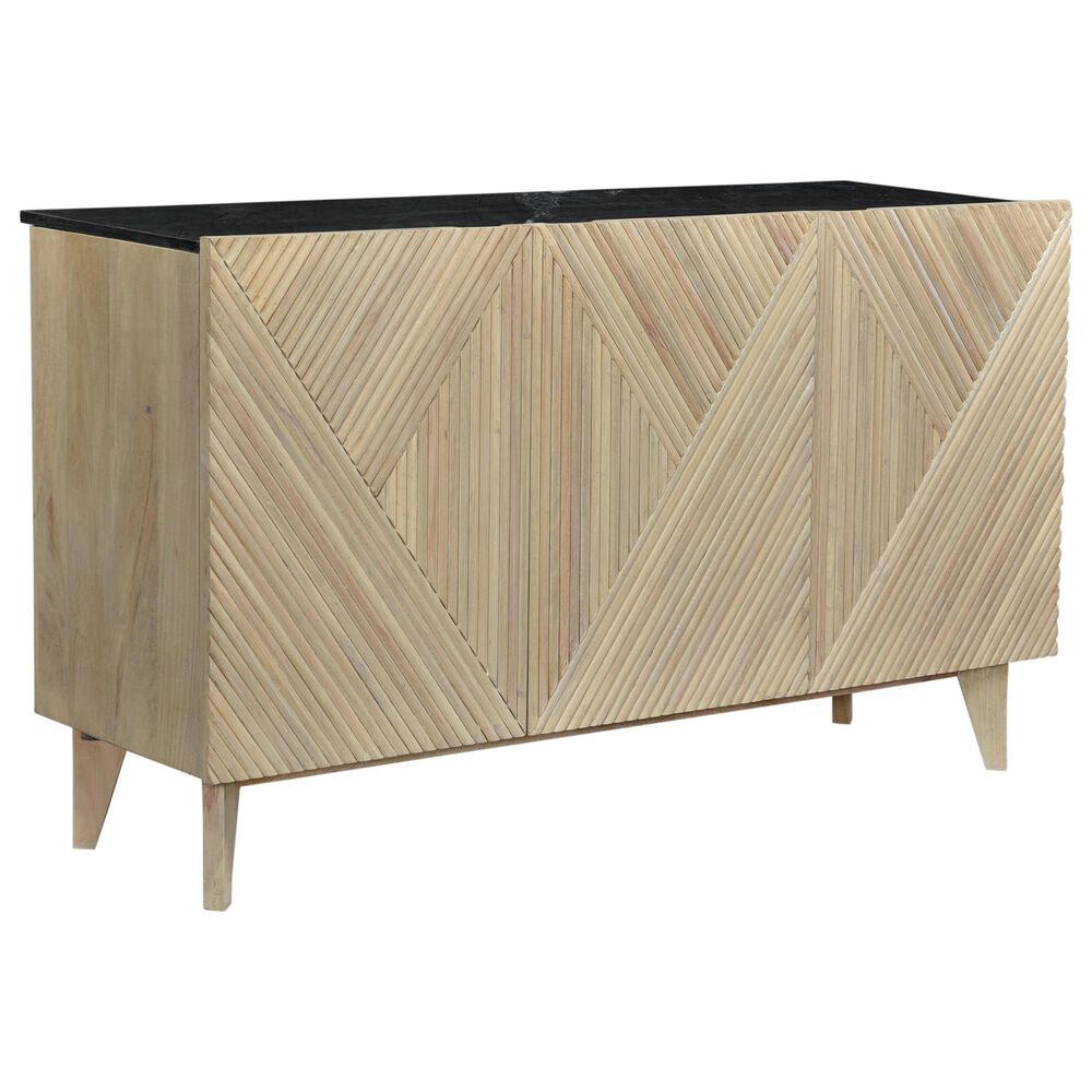 37B Arcadia Bamboo Sideboard with Marble Top in Natural, , large