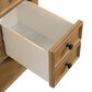 James Martin Vanities Malibu 36" Single Bathroom Vanity in Amber Birch with 3 cm Carrara White Marble Top and Rectangular Sink, , large