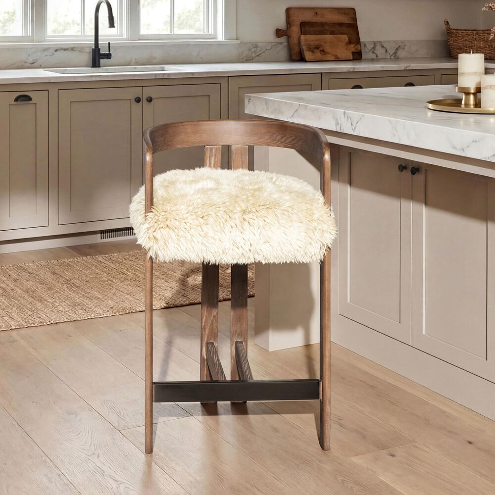 Jennifer Taylor Home Millwick Counter Stool in Natural Blonde, , large