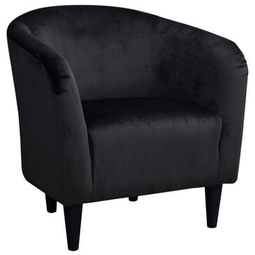 Overman USA Tub Accent Chair in Bella Black, , large