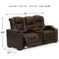 Ashley Owner"s Box Power Reclining Loveseat with Console in Thyme, , large