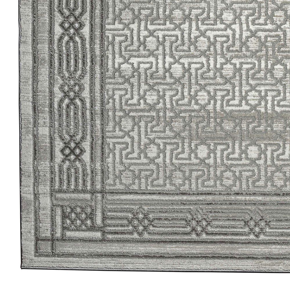 Radici USA Davide Southwestern 3&#39;3&quot; x 4&#39;11&quot; Grey Area Rug, , large