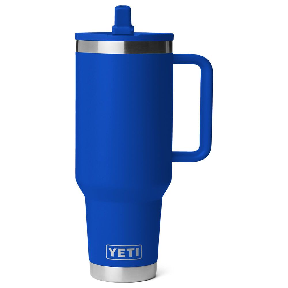YETI Rambler 40 Oz Travel Straw Mug with Color-Matched Straw Lid in Royal Blue, , large