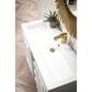James Martin Vanities Alicante 39.5" Single Bathroom Vanity in Glossy White and Radiant Gold with 5 cm White Glossy Resin Top and Rectangular Sink, , large
