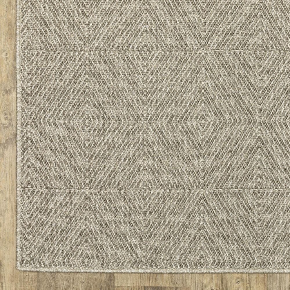 Oriental Weavers Caicos CA08A 3&#39;3&quot; x 5&#39; Grey Area Rug, , large