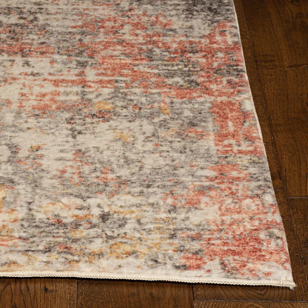Kas Oriental Rugs Roxy Elements 2&#39; x 7&#39; Ivory and Spice Runner, , large