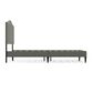 Glideaway Leighford Queen Upholstered Platform Panel Bed in Stone Mist, , large