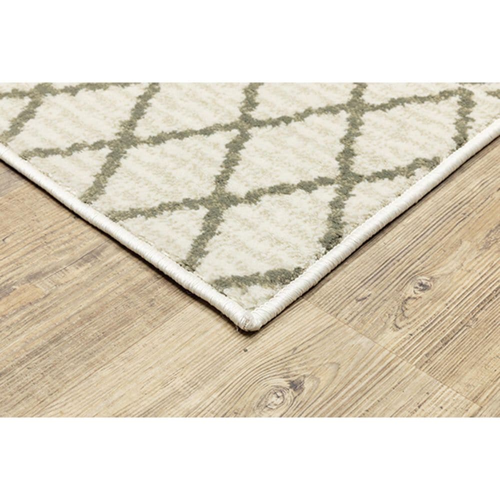Oriental Weavers Georgia Southwest 717B0 9&#39;10&quot; x 12&#39;10&quot; Ivory Area Rug, , large