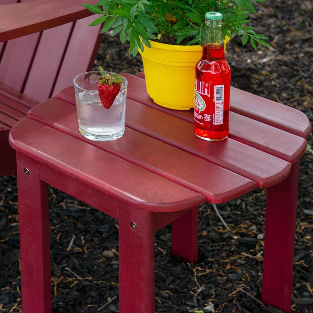 Linon Home Decor Adirondack End Table in Red, , large