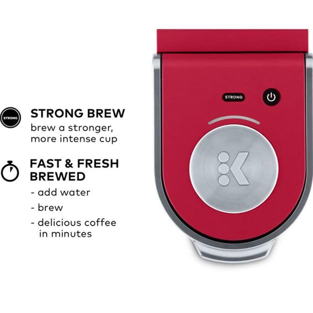 Keurig K-Mini Plus Single Serve Coffee Maker in Cardinals Red