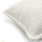 Chanasaya 20" Square Textured Accent Throw Pillow in Ivory, , large