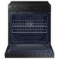 Samsung Bespoke Bespoke 6.3 Cu. Ft. Smart Slide-In Electric Range with Air Fry and Convection in Matte Black Steel, , large