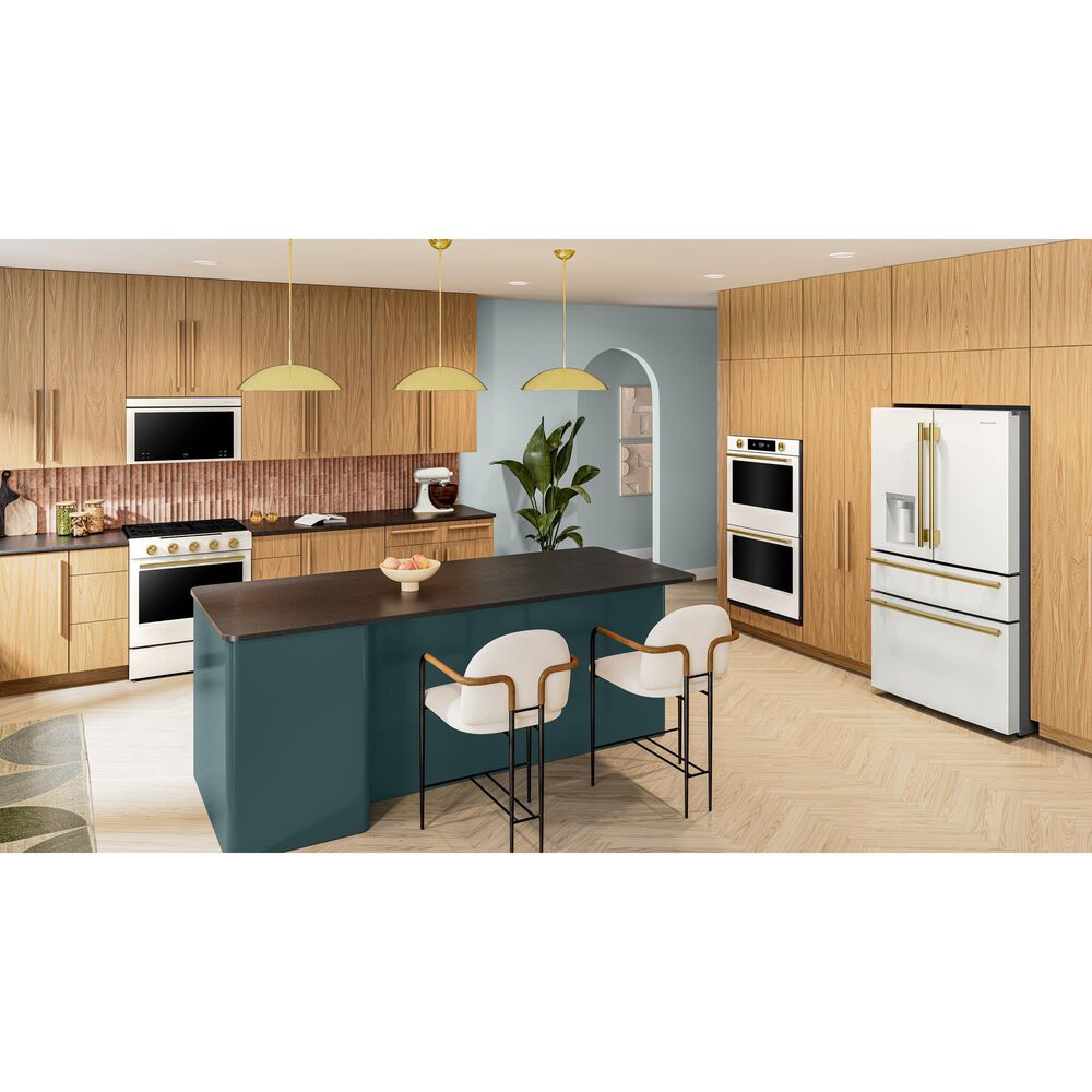 KitchenAid 1.1 Cu. Ft. Multifunction Over-the-Range Microwave Oven with Flush Built-In Design in Porcelain White, , large