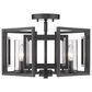 Golden Lighting Marco 4-Light Flush Mount in Matte Black, , large