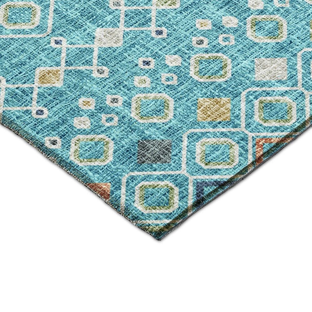 Dalyn Rug Company Portico PO4 Teal 1&#39;8&quot; x 2&#39;6&quot; Area Rug, , large