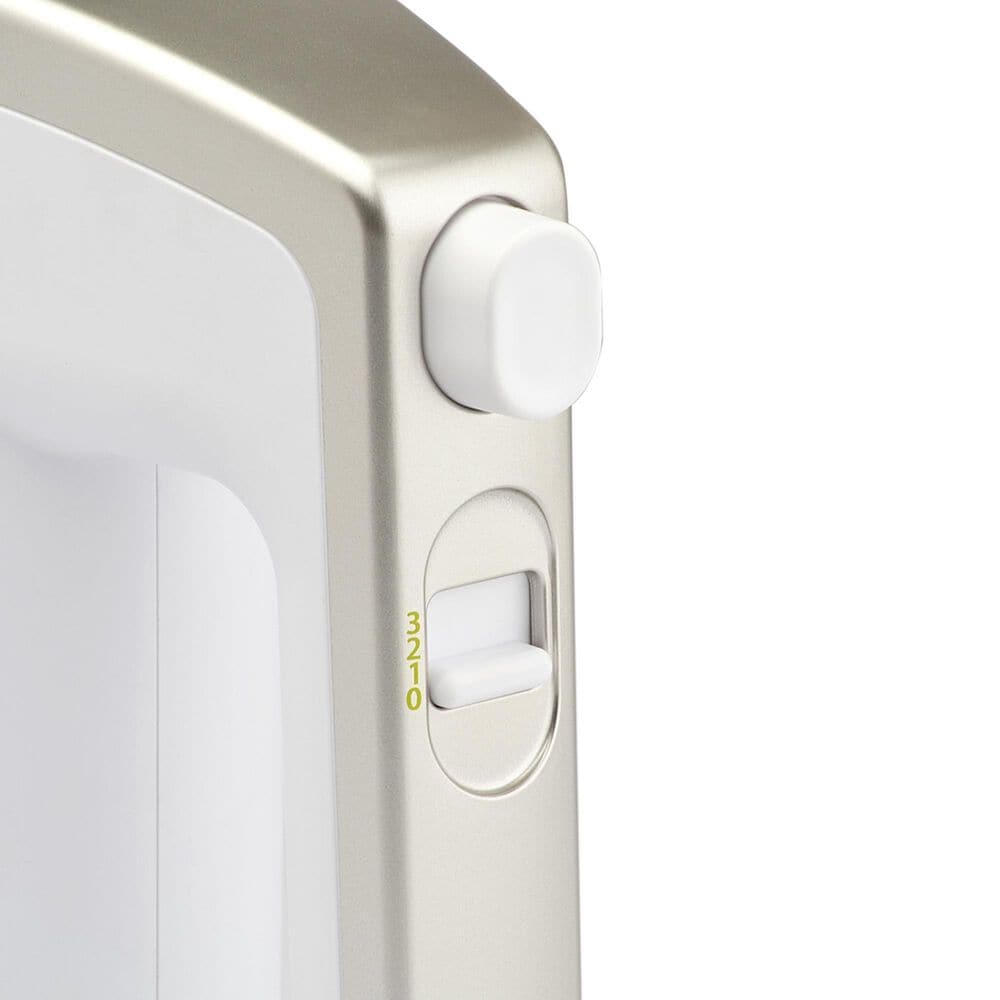 TRU TRU 3-Speed Hand Mixer with Whisk Attachment in White, , large