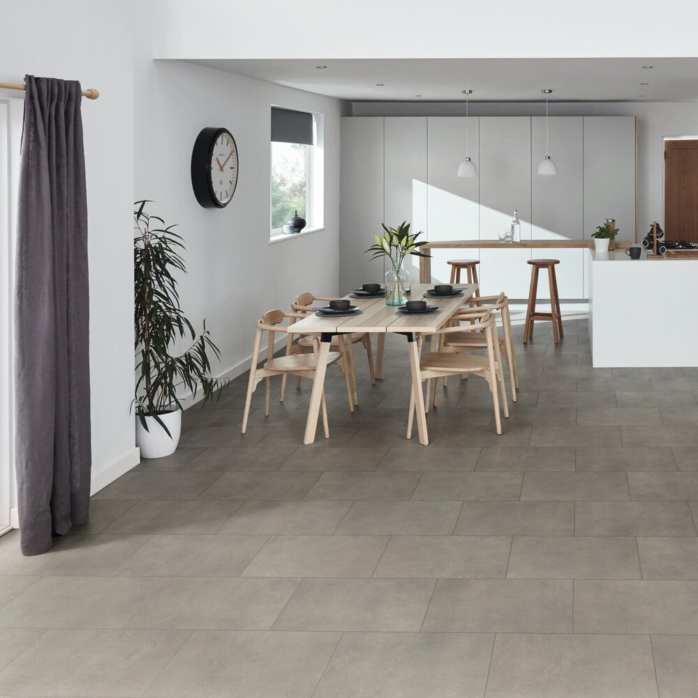 Karndean Korlok Select Metro Grey 18&quot; x 24&quot; Luxury Vinyl Tile, , large