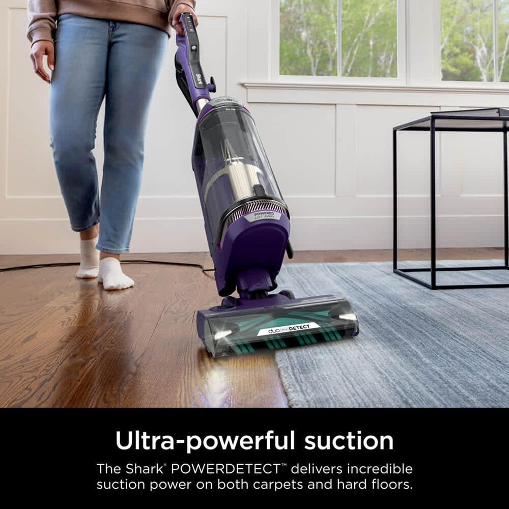 Shark DuoClean Detect Technology Upright Vacuum in Eggplant, , large