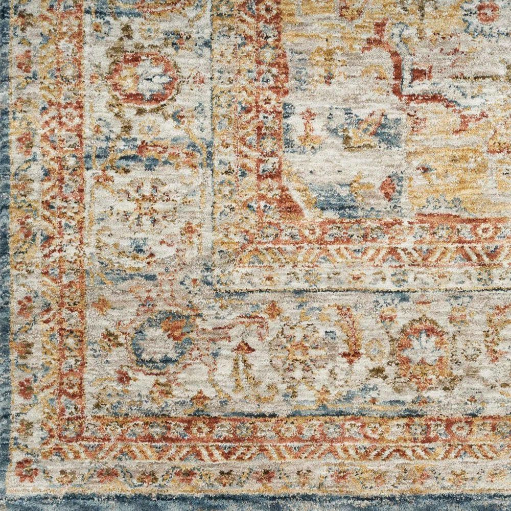 Nourison Sahar 2&#39;3&quot; x 10&#39;2&quot; Ivory and Blue Runner, , large