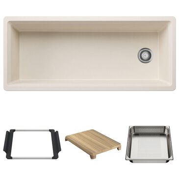 Blanco Inteos 45" Undermount Single Bowl Kitchen Sink in Soft White, , large
