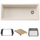 Blanco Inteos 45" Undermount Single Bowl Kitchen Sink in Soft White, , large