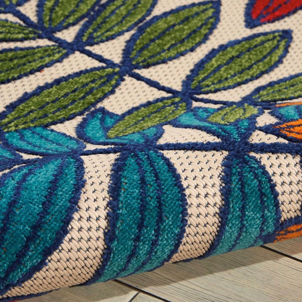 Nourison Aloha Floral 9&#39;6&quot; x 13&#39; Multicolor Indoor/Outdoor Area Rug, , large