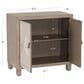 Linon Home Decor Jindran 2-Door Cabinet in Grey and Off White, , large
