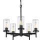 Golden Lighting Winslett 5-Light Chandelier in Matte Black, , large