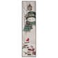 The Gerson Company 47.2"H Lighted Wood Holiday Snowman Design Porch Sign with Easel and Timer in White, , large