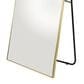 Maple and Jade Floor Mirror with Stand in Gold, , large