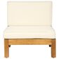 Noble House Oana 3-Piece Patio Sofa Set with Beige Cushion in Teak Brown, , large