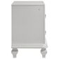 New Heritage Design Stardust 2-Drawer Nightstand in White, , large