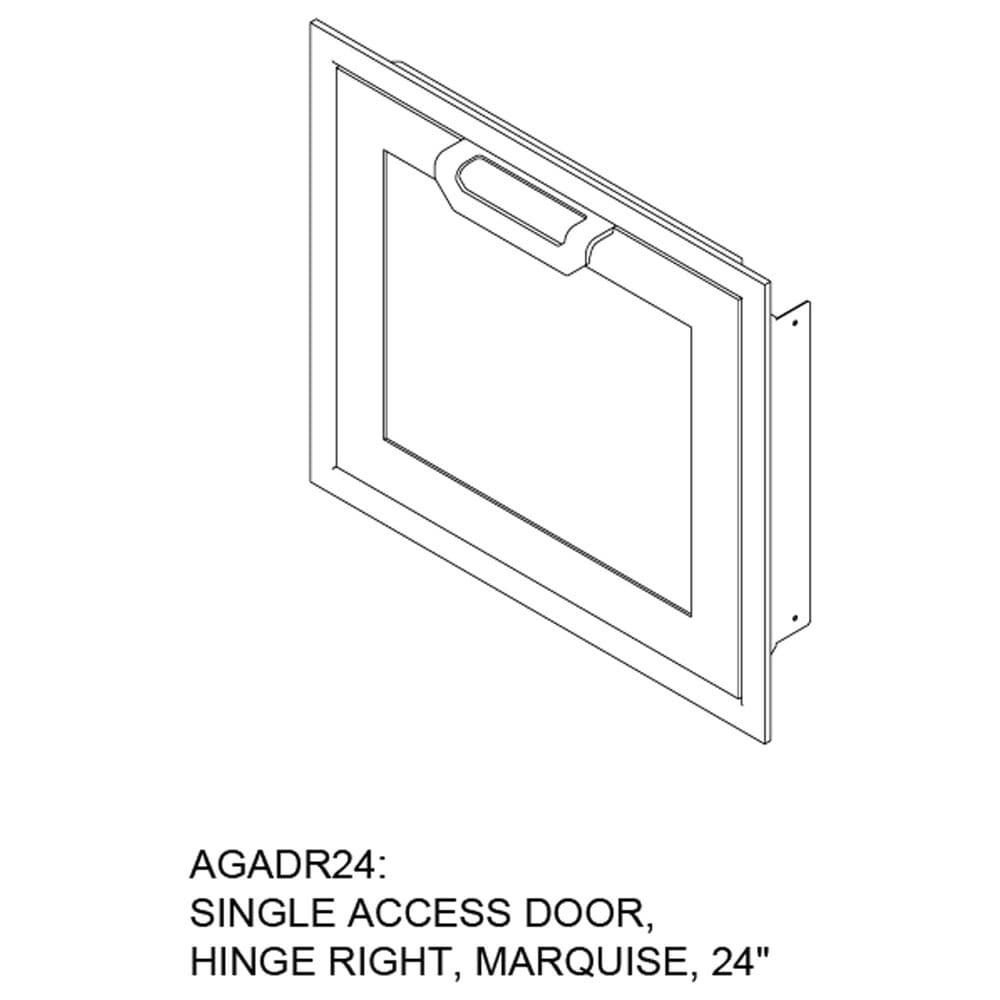 Hestan 24" Outdoor Single Access Door in Citra, , large