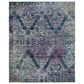 Safavieh Aria Damask 8" x 10" Blue and Multicolor Area Rug, , large