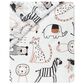 Lambs and Ivy Patchwork Jungle 4-Piece Crib Bedding Set in Heather Gray, Creamy and White, , large
