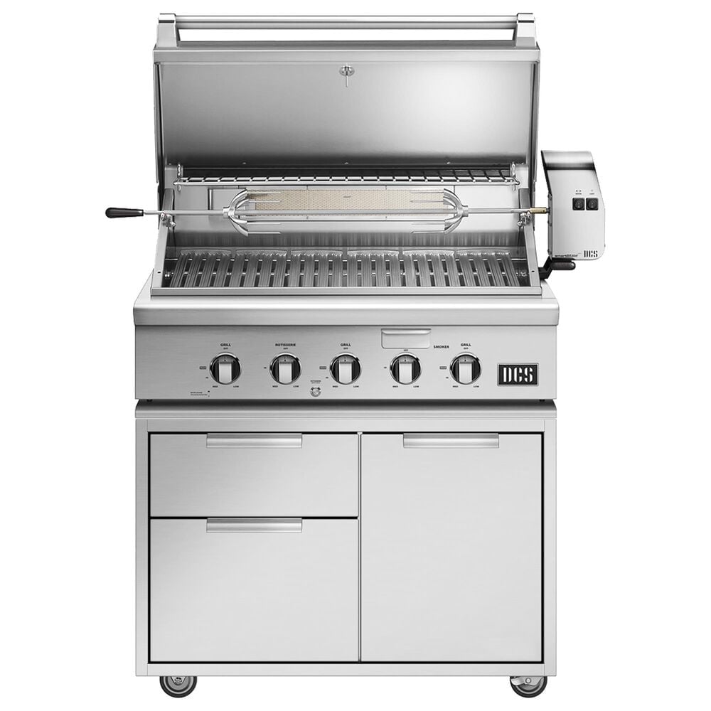 DCS 36&quot; Liquid Propane Gas Grill with Cart in Stainless Steel, , large