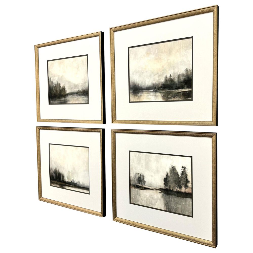Paragon 20" x 23" Muted Horizons Wall Art in Gray (Set of 4), , large
