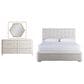 Furniture Worldwide Love Joy Bliss 3 Piece Queen Bedroom Set in Alabaster and Soft Gold, , large