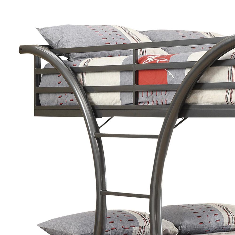 Pacific Landing Full over Full Bunk Bed in Gunmetal, , large