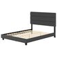 Accent Sicily Queen Upholstered Platform Bed in Black, , large