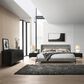 Blue River Legend 4-Piece King Platform Bed Set in Gray/Black, , large
